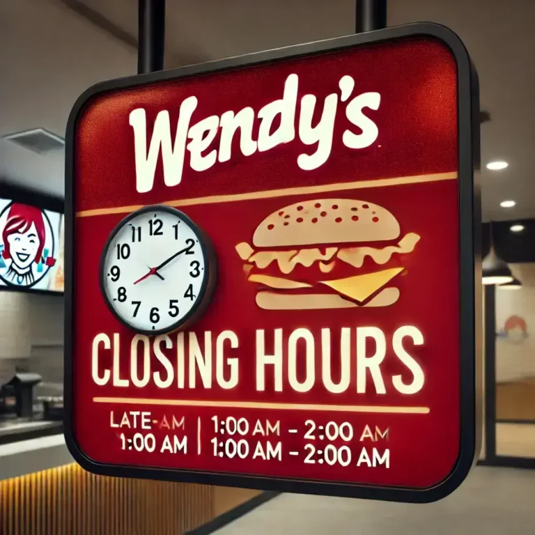 'Wendy’s Closing Hours'