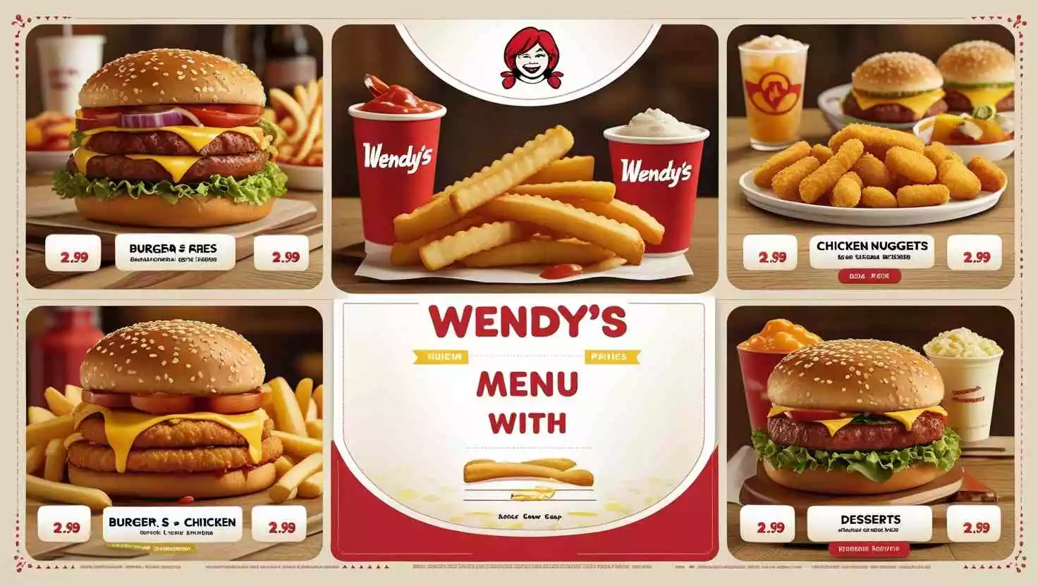 Wendy's Menu with prices Wendy's Menu With Prices